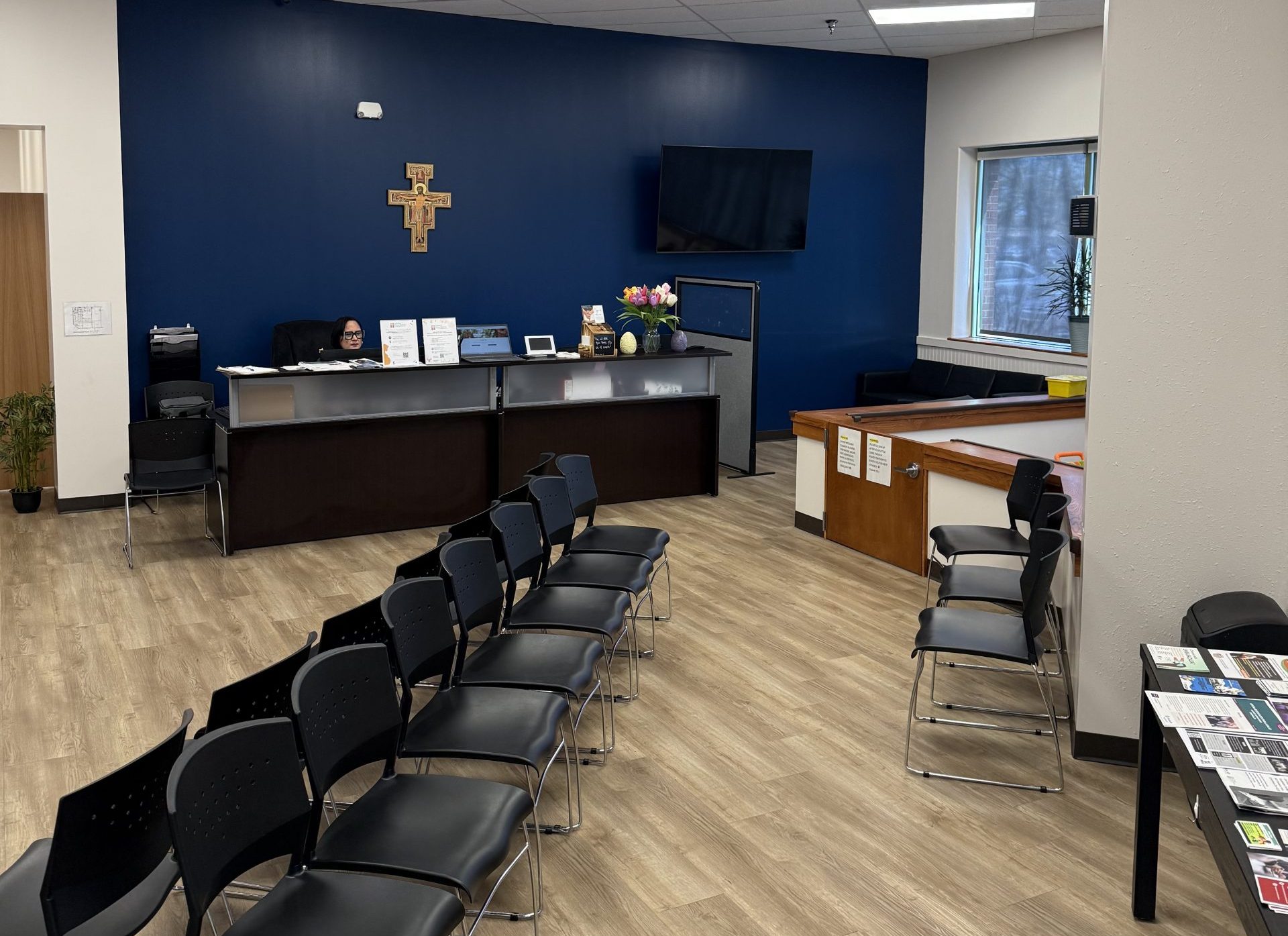 Catholic Social Services staff and clients
