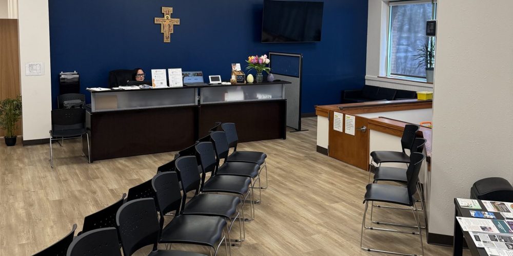 Catholic Social Services staff and clients
